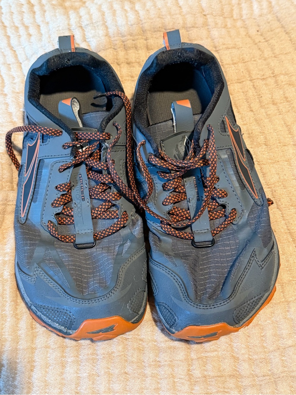 Altra Men's Trail Running Sneakers in Navy Blue and Orange